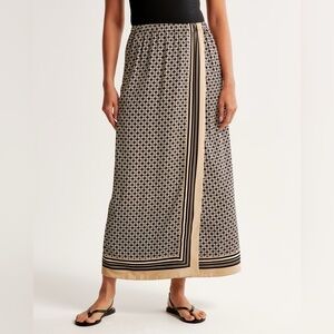 Abercrombie & Fitch Wrap Scarf Maxi Skirt